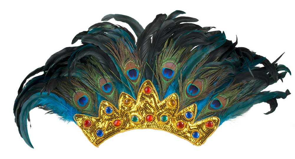 Boland Veren hoofdtooi Pauwenkoningin