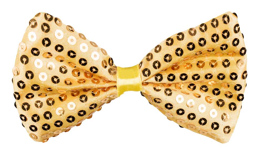 Boland Vlinderstrik Spangles Goud