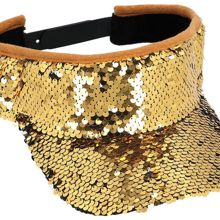 Boland Zonneklep pailetten goud