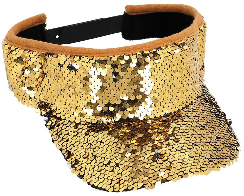 Boland Zonneklep pailetten goud