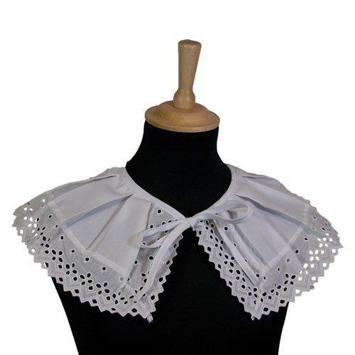 Comedia Piet Kraag geborduurd wit