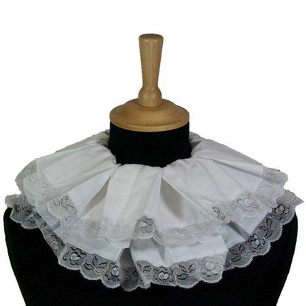 Comedia Piet Kraag met kant wit