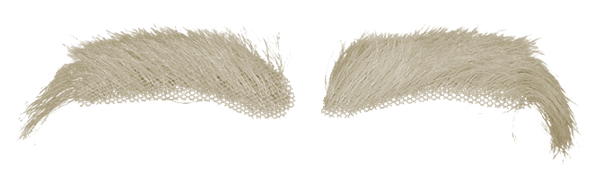 Comedia Sinterklaas Wenkbrauwen kanekalon