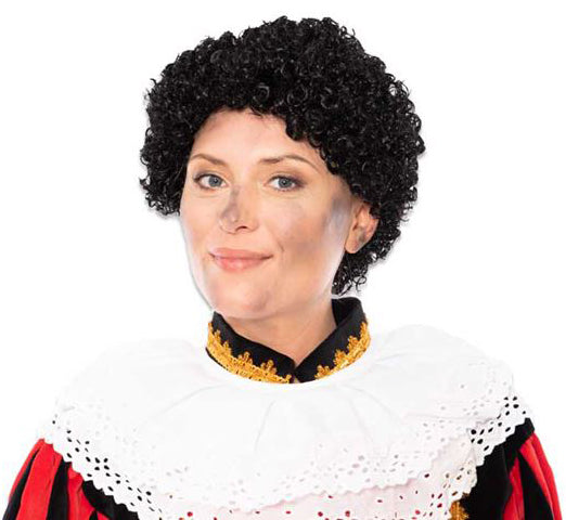 Comedia Wetlook Pieten Pruik Luxe