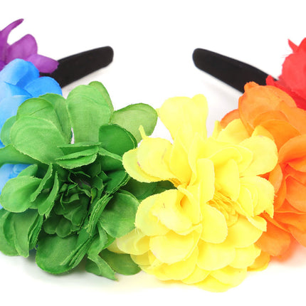 Di Bartelomeo Bloemen haarband regenboog
