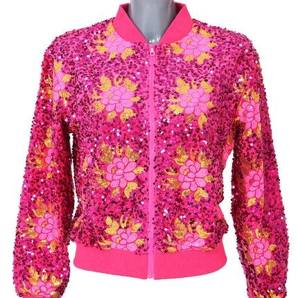 Di Bartelomeo Bloemen Pailletten Jas Dames