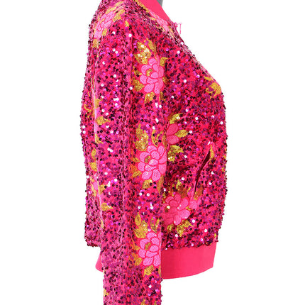 Di Bartelomeo Bloemen Pailletten Jas Dames