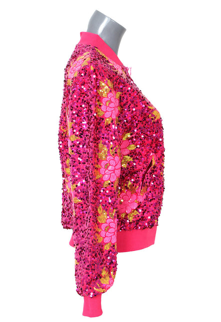 Di Bartelomeo Bloemen Pailletten Jas Dames