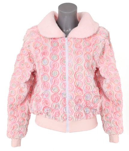 Di Bartelomeo Bont Bloemen Jas Roze Dames