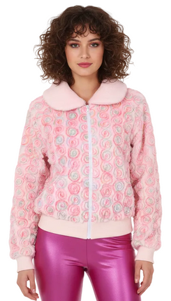 Di Bartelomeo Bont Bloemen Jas Roze Dames