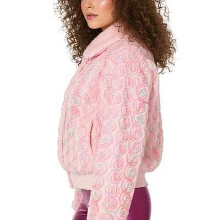 Di Bartelomeo Bont Bloemen Jas Roze Dames