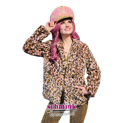 Di Bartelomeo Bontjas Dames Luipaard Roze Kort