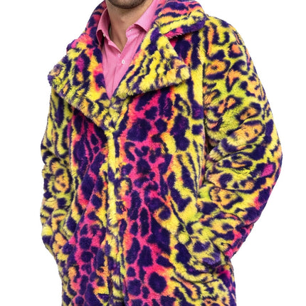 Di Bartelomeo Bontjas Heren Luipaard Lang Kleurrijk