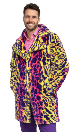 Di Bartelomeo Bontjas Heren Luipaard Lang Kleurrijk