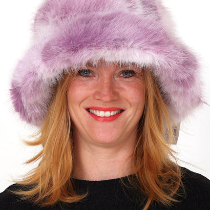 Di Bartelomeo Bontmuts Luxe met rand Paars Wit