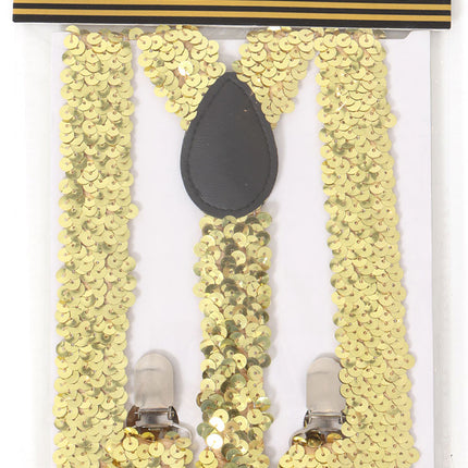 Di Bartelomeo Bretels Pailletten Goud