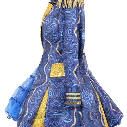 Di Bartelomeo Carnavalsjas Dames Blue marble