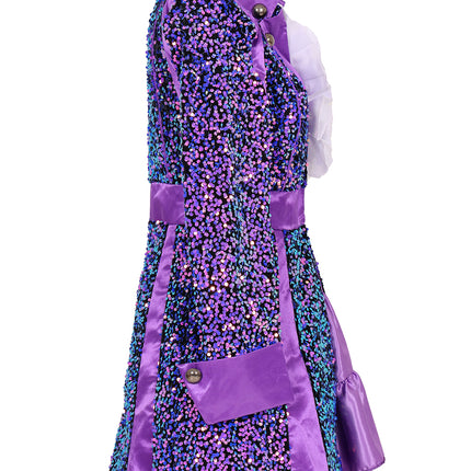 Di Bartelomeo Carnavalsjas Dames Sequin paars Deluxe