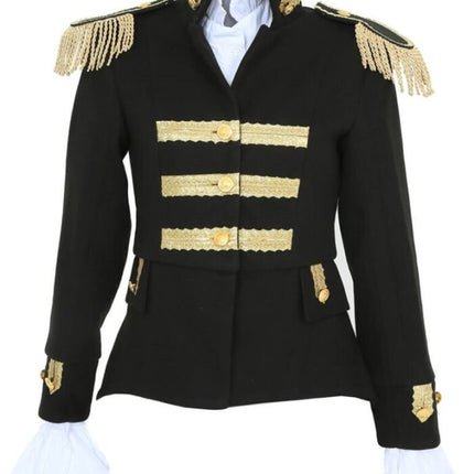 Di Bartelomeo Carnavalsjas dames zwart deluxe