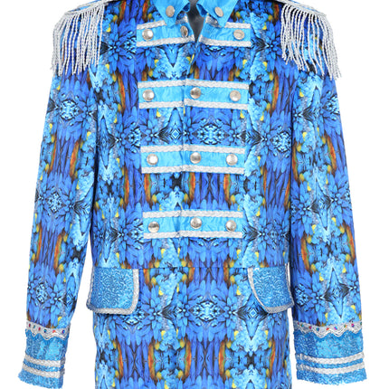 Di Bartelomeo Carnavalsjas heren blauw zilver