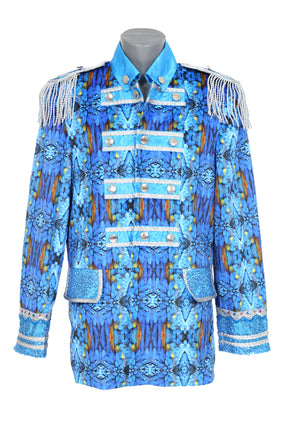 Di Bartelomeo Carnavalsjas heren blauw zilver