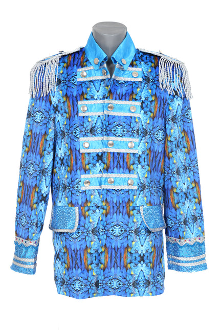 Di Bartelomeo Carnavalsjas heren blauw zilver