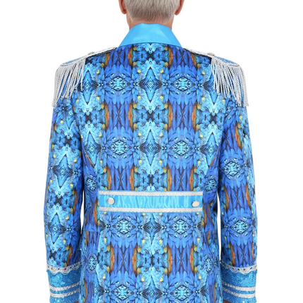 Di Bartelomeo Carnavalsjas heren blauw zilver