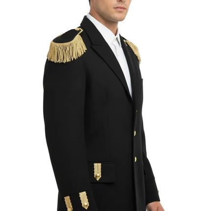 Di Bartelomeo Carnavalsjas Heren zwart deluxe