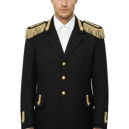 Di Bartelomeo Carnavalsjas Heren zwart deluxe