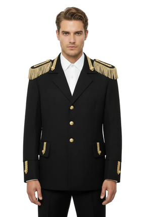 Di Bartelomeo Carnavalsjas Heren zwart deluxe