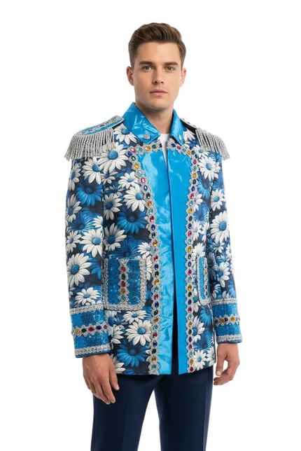 Di Bartelomeo Carnavalsjas Madelief Blauw Heren