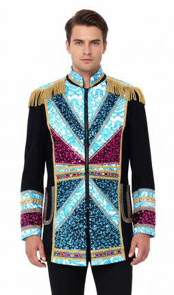 Di Bartelomeo Carnavalsjas PinkBlue Heren