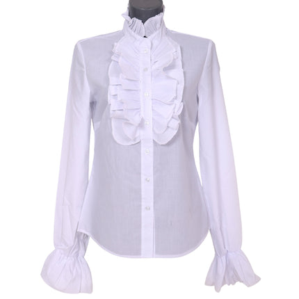 Di Bartelomeo Damesblouse wit met ruches