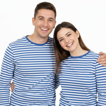Di Bartelomeo Dorustrui Blauw Wit Lange Mouw Unisex