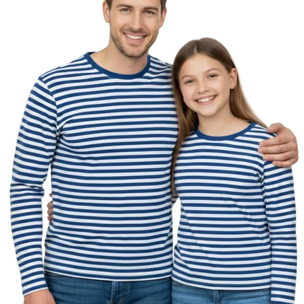 Di Bartelomeo Dorustrui Donkerblauw Wit Lange Mouw Unisex