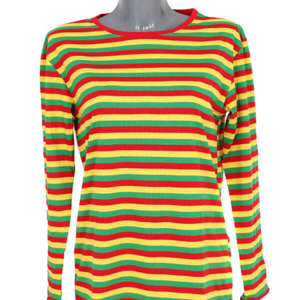 Di Bartelomeo Dorustrui Rood Geel en Groen Lange Mouw Unisex