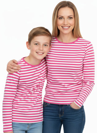 Di Bartelomeo Dorustrui Roze Wit Lange Mouw Unisex