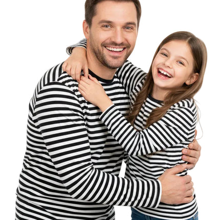Di Bartelomeo Dorustrui Zwart Wit Lange Mouw Unisex