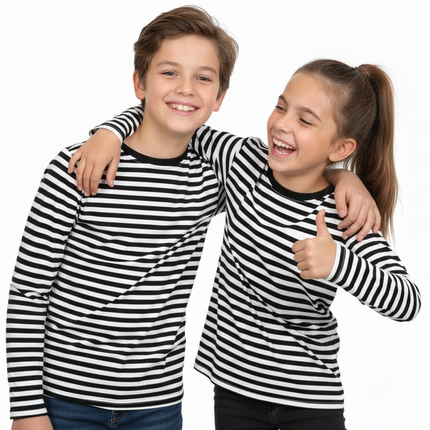 Di Bartelomeo Dorustrui Zwart Wit Lange Mouw Unisex