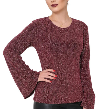 Di Bartelomeo Flaired Truitje Roze Glitter Dames