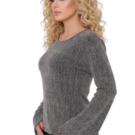 Di Bartelomeo Flaired Truitje Zilver Glitter Dames
