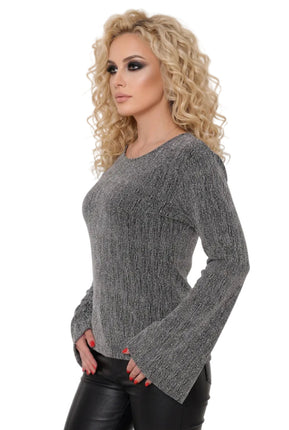 Di Bartelomeo Flaired Truitje Zilver Glitter Dames