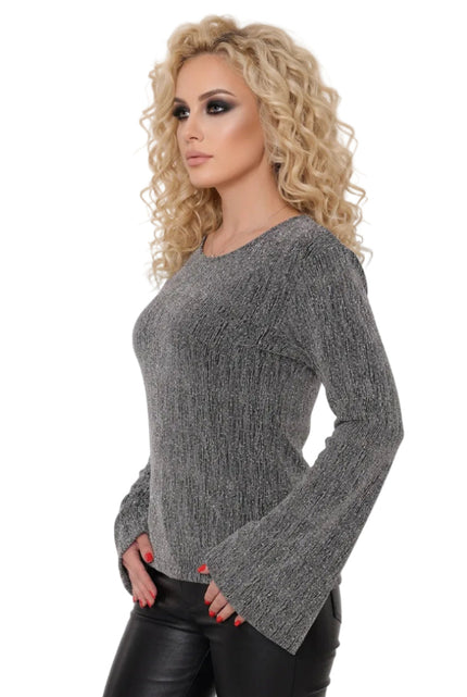 Di Bartelomeo Flaired Truitje Zilver Glitter Dames