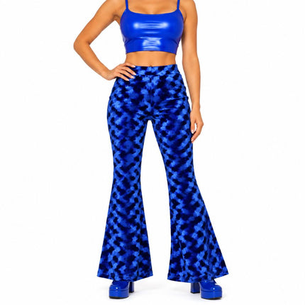 Di Bartelomeo Flared Broek Blauw Pansamt