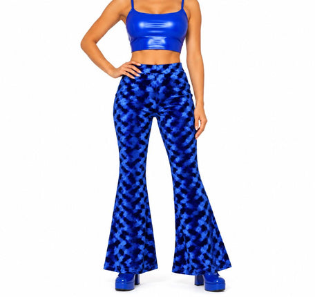 Di Bartelomeo Flared Broek Blauw Pansamt