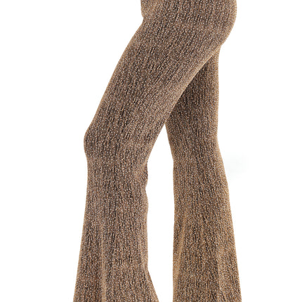 Di Bartelomeo Flared broek glitter goud