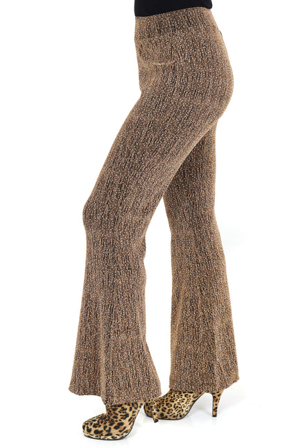 Di Bartelomeo Flared broek glitter goud