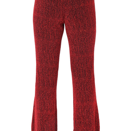 Di Bartelomeo Flared Broek Glitter Rood