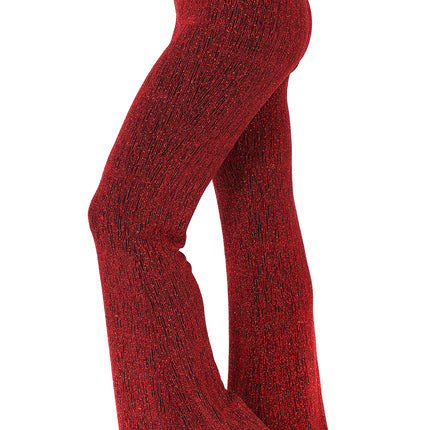 Di Bartelomeo Flared Broek Glitter Rood