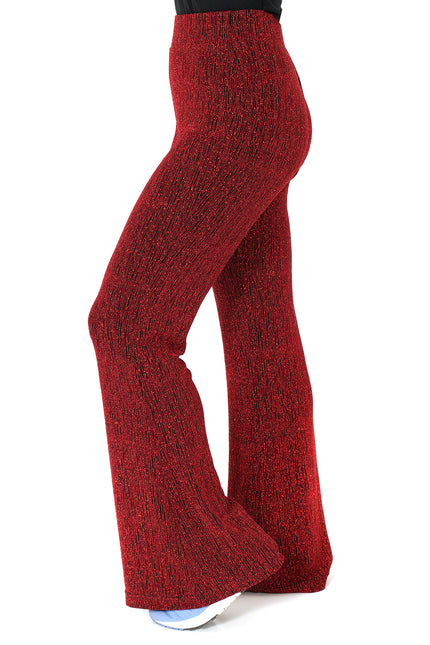 Di Bartelomeo Flared Broek Glitter Rood